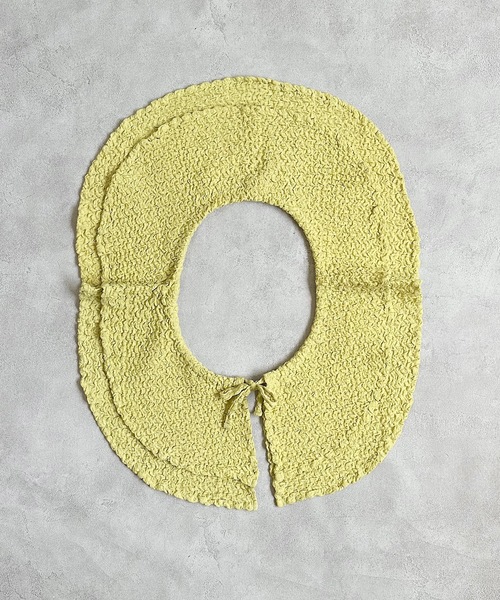 CALMIA（カルミア）の「シャーリングフリルカラー/つけ襟(こども～おとな)（付け襟・レディース・ブラック/イエロー/ブルー・160cm）」の5枚目の写真