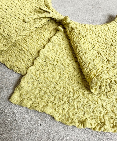 CALMIA（カルミア）の「シャーリングフリルカラー/つけ襟(こども～おとな)（付け襟・レディース・ブラック/イエロー/ブルー・160cm）」の6枚目の写真