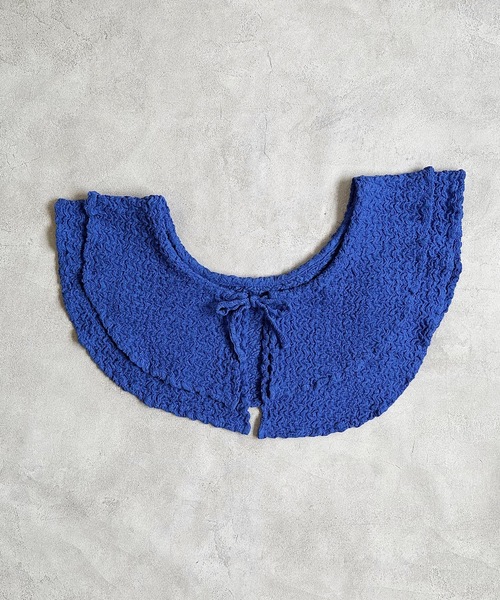 CALMIA（カルミア）の「シャーリングフリルカラー/つけ襟(こども～おとな)（付け襟・レディース・ブラック/イエロー/ブルー・160cm）」の10枚目の写真