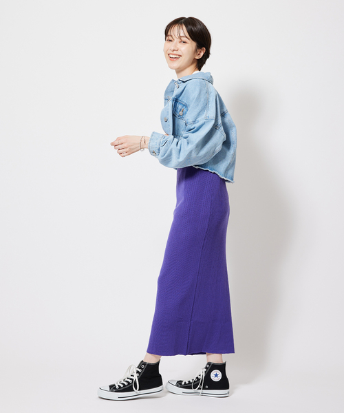 Jayro(ジャイロ)の「【EC限定】タイトスカート(スカート・レディース・パープル・M)」の3枚目の写真