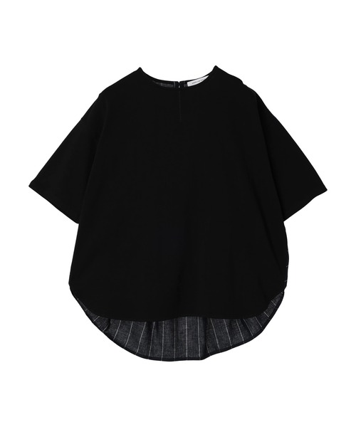 AMERICAN HOLIC（アメリカンホリック）の「ドッキングバックドレープカットプルオーバー（Tシャツ/カットソー・レディース・ネイビー/ブラック/チャコールグレー/オフホワイト・L/M）」の8枚目の写真