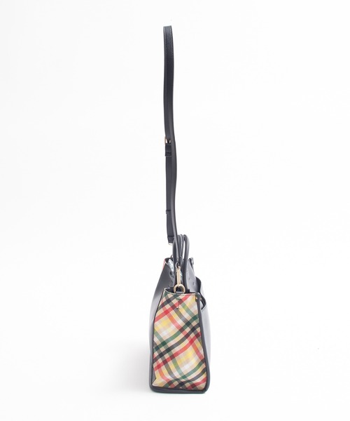 Arnold Palmer(アーノルドパーマー)の「フェイクレザー パーマ―チェック コンビトート(トートバッグ・レディース・ブラック/ブラウン・F)」の5枚目の写真