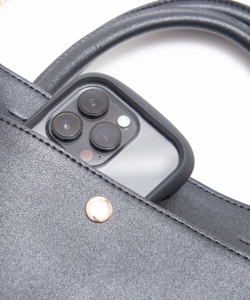 Arnold Palmer(アーノルドパーマー)の「フェイクレザー パーマ―チェック コンビトート(トートバッグ・レディース・ブラック/ブラウン・F)」の8枚目の写真