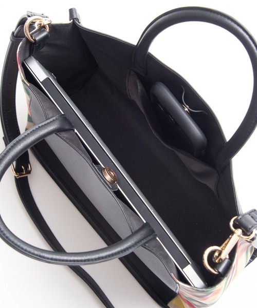 Arnold Palmer(アーノルドパーマー)の「フェイクレザー パーマ―チェック コンビトート(トートバッグ・レディース・ブラック/ブラウン・F)」の9枚目の写真