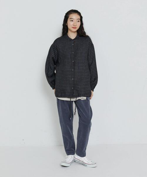 conges payes ADIEU TRISTESSE(コンジェ ペイエ アデュートリステス)の「コーデュロイテーパードパンツ(その他パンツ・レディース・モカ/チャコールグレー/ブルーグレー・38)」の4枚目の写真