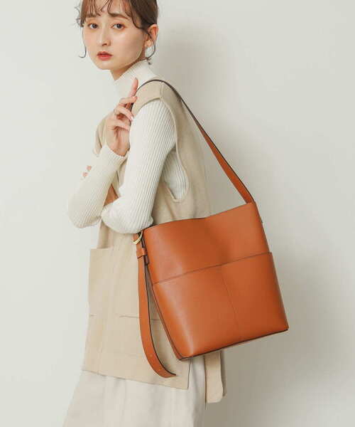 SENSE OF PLACE by URBAN RESEARCH（センスオブプレイスバイアーバンリサーチ）の「アウトポケットショルダーバッグ（ショルダーバッグ・レディース・ブラック/ブラウン/ライトベージュ・ONE）」の21枚目の写真