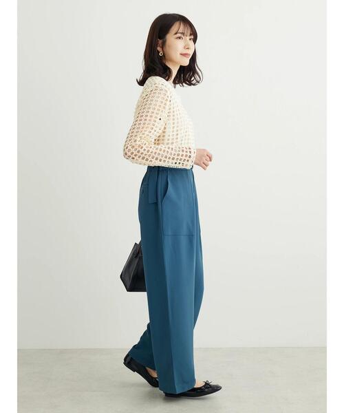 Sugar spoon(シュガースプーン)の「・SUGAR SPOON タックワイドパンツ(その他パンツ・レディース・ブラック/グリーン・FREE)」の9枚目の写真