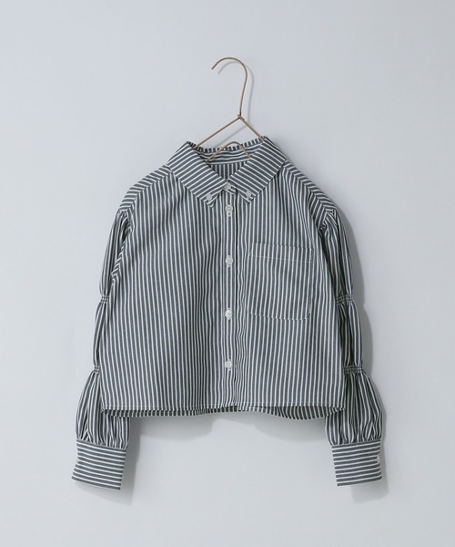 LOWRYS FARM（ローリーズファーム）の「イージーケアショートシャツ　970110（シャツ/ブラウス・キッズ・ブラック/ネイビー・110cm/120cm/130cm/140cm/150cm）」の2枚目の写真