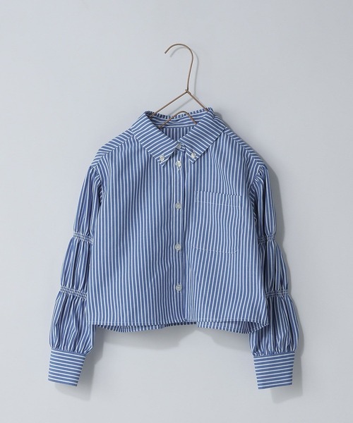 LOWRYS FARM（ローリーズファーム）の「イージーケアショートシャツ　970110（シャツ/ブラウス・キッズ・ブラック/ネイビー・110cm/120cm/130cm/140cm/150cm）」の3枚目の写真