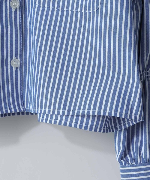 LOWRYS FARM（ローリーズファーム）の「イージーケアショートシャツ　970110（シャツ/ブラウス・キッズ・ブラック/ネイビー・110cm/120cm/130cm/140cm/150cm）」の9枚目の写真