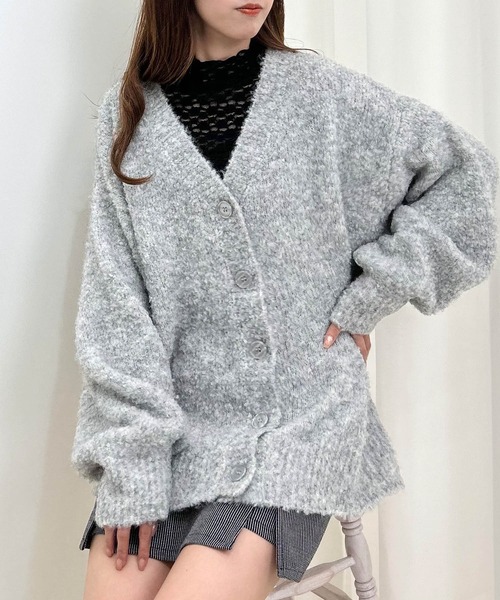 セール】ブークレーニットカーディガン（カーディガン/ボレロ）｜INGNI