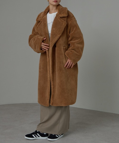 archi ROBIN COAT ロングボアコート セール】ビックカラーボアロングコート（その他アウター