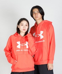 UNDER ARMOUR（アンダーアーマー）の「UAライバルフリース ロゴ フーディー（トレーニング/メンズ）（スウェット・メンズ）」