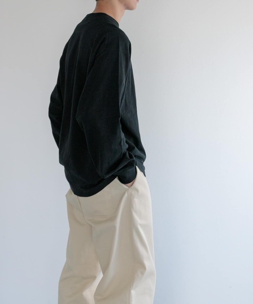 FORK&SPOON(フォークアンドスプーン)の「FORK&SPOON ラフィー天竺クルーネックTシャツ(Tシャツ/カットソー・メンズ・ライトグレー/ホワイト/ブラック・4/5)」の9枚目の写真