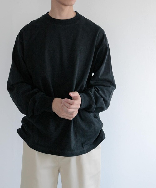 FORK&SPOON(フォークアンドスプーン)の「FORK&SPOON ラフィー天竺クルーネックTシャツ(Tシャツ/カットソー・メンズ・ライトグレー/ホワイト/ブラック・4/5)」の13枚目の写真