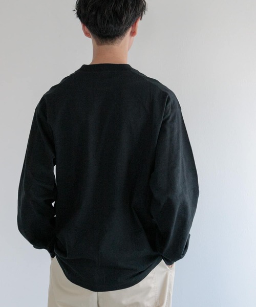 FORK&SPOON(フォークアンドスプーン)の「FORK&SPOON ラフィー天竺クルーネックTシャツ(Tシャツ/カットソー・メンズ・ライトグレー/ホワイト/ブラック・4/5)」の14枚目の写真