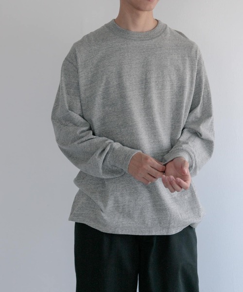 FORK&SPOON(フォークアンドスプーン)の「FORK&SPOON ラフィー天竺クルーネックTシャツ(Tシャツ/カットソー・メンズ・ライトグレー/ホワイト/ブラック・4/5)」の16枚目の写真