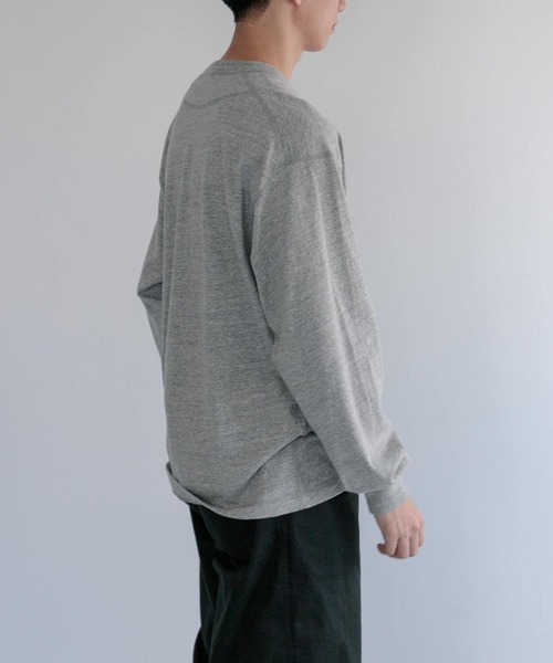 FORK&SPOON(フォークアンドスプーン)の「FORK&SPOON ラフィー天竺クルーネックTシャツ(Tシャツ/カットソー・メンズ・ライトグレー/ホワイト/ブラック・4/5)」の17枚目の写真