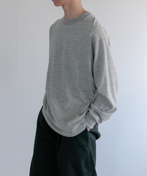 FORK&SPOON(フォークアンドスプーン)の「FORK&SPOON ラフィー天竺クルーネックTシャツ(Tシャツ/カットソー・メンズ・ライトグレー/ホワイト/ブラック・4/5)」の18枚目の写真