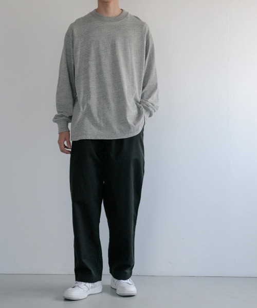 FORK&SPOON(フォークアンドスプーン)の「FORK&SPOON ラフィー天竺クルーネックTシャツ(Tシャツ/カットソー・メンズ・ライトグレー/ホワイト/ブラック・4/5)」の19枚目の写真