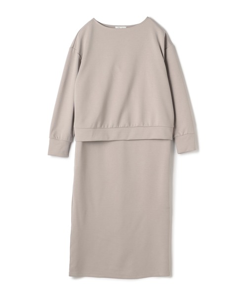 新品未使用⭐︎マタニティ・授乳服⭐︎軽量トレーナードッキングワンピース ⭐︎Sサイズ マタニティウエア・授乳服】パーカードッキング マタニティ長袖