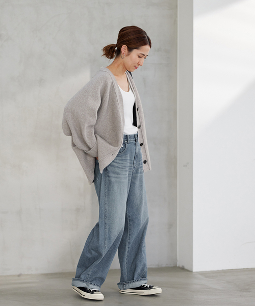 FRAMeWORK（フレームワーク）の「FOXブークレ接結コクーンカーディガン