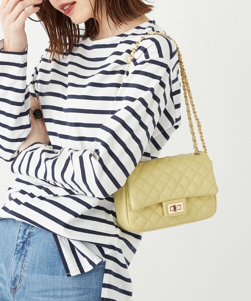 SHIPS Colors（シップス カラーズ）の「SHIPS Colors:キルティング チェーン バッグ◇（ショルダーバッグ・レディース・レッド/ブラック/キャメル/クリーム/ベージュ/シルバー/ブラウン/ワイン・ONE SIZE）」の15枚目の写真