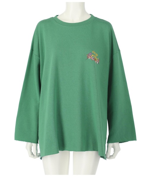 anap mimpi(アナップミンピ)の「カラフル サークル フラワー 裏毛 カットオフ スウェット トレーナー(スウェット・レディース・ピンク/グリーン・FREE)」の15枚目の写真