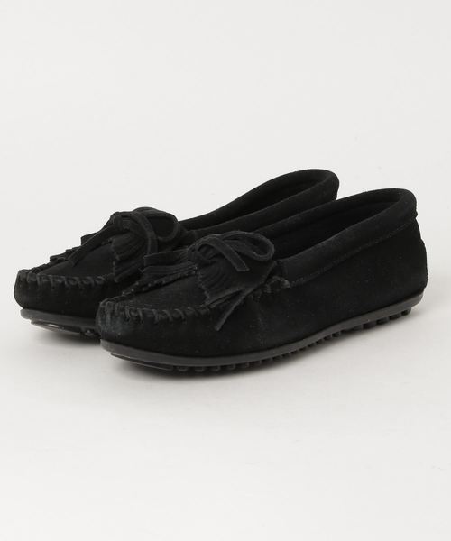 Minnetonka(ミネトンカ)の「モカシンシューズ(モカシン/デッキシューズ・レディース・ブラック・5/6/7/5.5/6.5/7.5)」の1枚目の写真