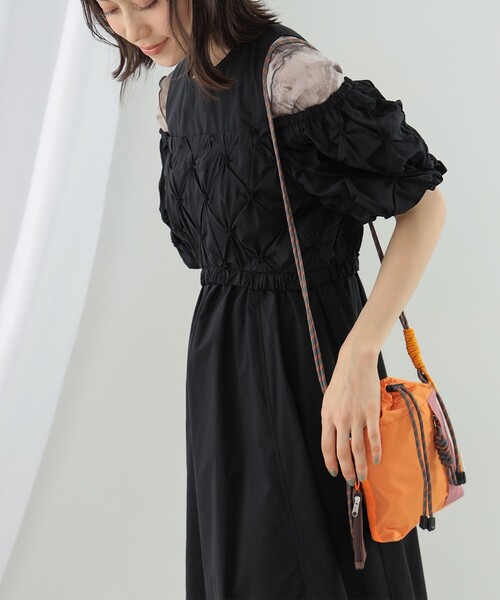 Ray BEAMS（レイビームス）の「CONTROL FREAK / ナイロン ハンディ ショルダー バッグ（ショルダーバッグ・レディース・オリーブ/ブラック/オレンジ・ONE SIZE）」の5枚目の写真