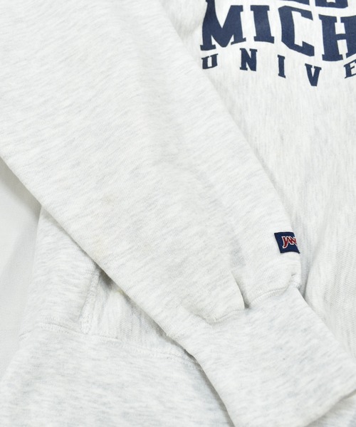 JANSPORT(ジャンスポーツ)の「【ヴィンテージ古着】90's WESTERN MICHIGAN UNIVERSITY カレッジプリント リバースタイプ クルーネックスウェット(スウェット・メンズ・グレー・LARGE)」の7枚目の写真