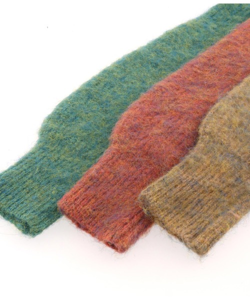 anap mimpi（アナップミンピ）の「起毛オーバーサイズMIXニットカーディガン（カーディガン/ボレロ・レディース・ブルー/ベージュ/オレンジ・FREE）」の7枚目の写真