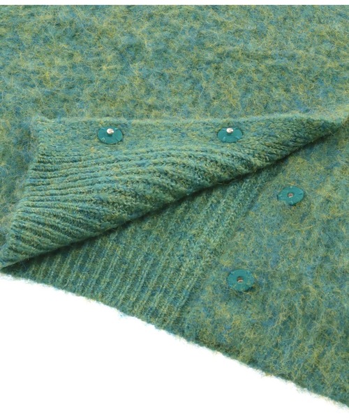 anap mimpi（アナップミンピ）の「起毛オーバーサイズMIXニットカーディガン（カーディガン/ボレロ・レディース・ブルー/ベージュ/オレンジ・FREE）」の5枚目の写真