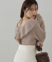 PROPORTION BODY DRESSING | ラッフルバックシャンニット / 1214170100(ニット/セーター)
