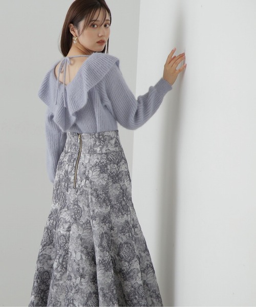 PROPORTION BODY DRESSING(プロポーションボディドレッシング)の「ラッフルバックシャンニット / 1214170100(ニット/セーター・レディース・ベージュ/ブラウン/ブルー・FREE)」の18枚目の写真