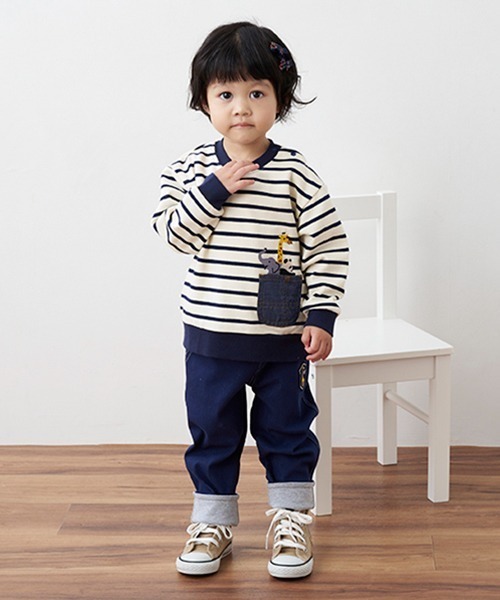 kladskap(クレードスコープ)の「キリンワッペンテーパードパンツ(その他パンツ・キッズ・ブルー/レンガ・120cm/110cm/90cm/80cm/100cm)」の4枚目の写真