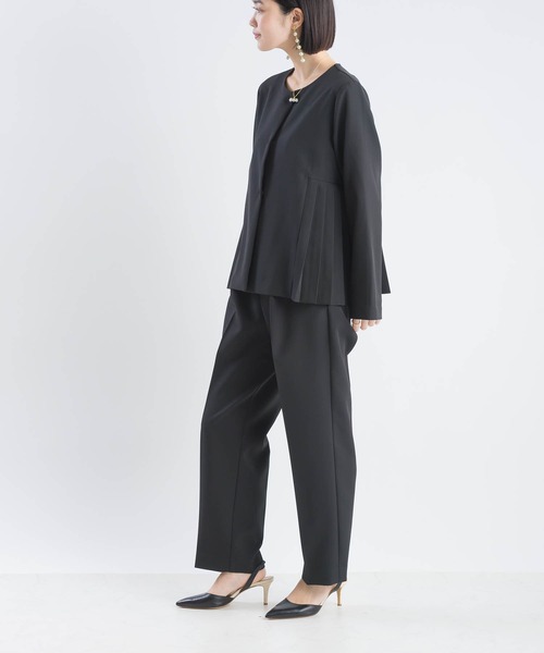 【美品】PICCN ピッチン　ストライプ　ノーカラーロングジャケット 7分袖 楽天市場】ピッチン（レディースファッション）の通販