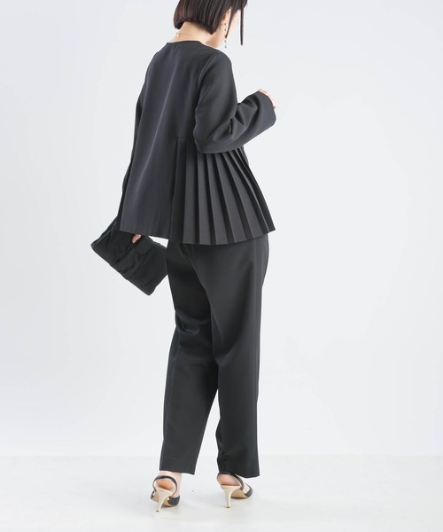 PICCIN(ピッチン)の「【セットアップ可能】ツインクロスノーカラージャケット(スーツジャケット・レディース・ベージュ/ブラック・M/L)」の15枚目の写真