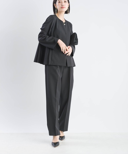 PICCIN(ピッチン)の「【セットアップ可能】ツインクロスノーカラージャケット(スーツジャケット・レディース・ベージュ/ブラック・M/L)」の16枚目の写真