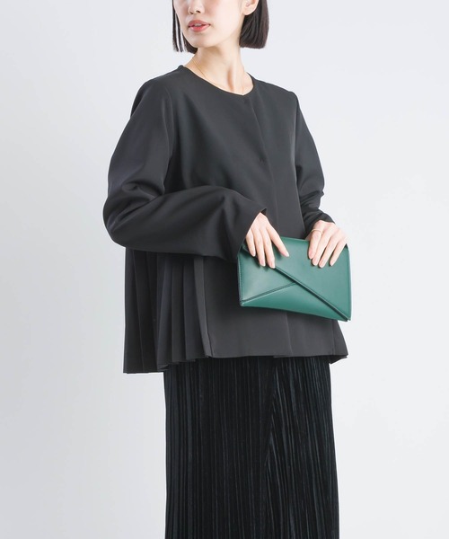 PICCIN(ピッチン)の「【セットアップ可能】ツインクロスノーカラージャケット(スーツジャケット・レディース・ベージュ/ブラック・M/L)」の19枚目の写真