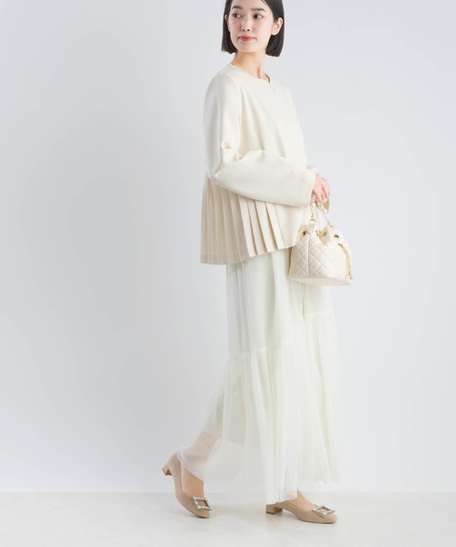 PICCIN(ピッチン)の「【セットアップ可能】ツインクロスノーカラージャケット(スーツジャケット・レディース・ベージュ/ブラック・M/L)」の6枚目の写真