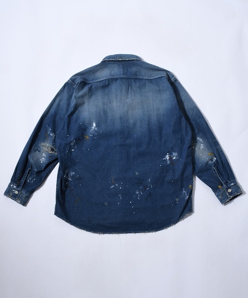 Johnbull(ジョンブル)の「8オンスデニムハードワーカーシャツ(シャツ/ブラウス・メンズ・インディゴブルー・SMALL/MEDIUM/LARGE)」の7枚目の写真