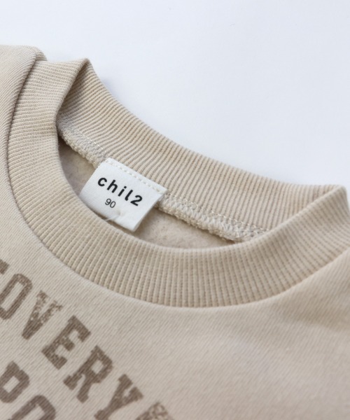 chil2（チルツー）の「裏起毛 プリントトレーナー（スウェット・キッズ・E/H/G/A/F/J/C/B/I/D・80ｃｍ/110cm/120cm/90cm/140cm/100cm/130cm）」の14枚目の写真