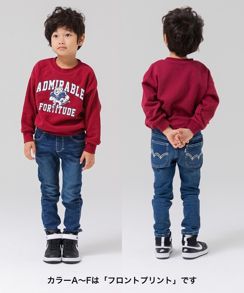 chil2（チルツー）の「裏起毛 プリントトレーナー（スウェット・キッズ・E/H/G/A/F/J/C/B/I/D・80ｃｍ/110cm/120cm/90cm/140cm/100cm/130cm）」の11枚目の写真