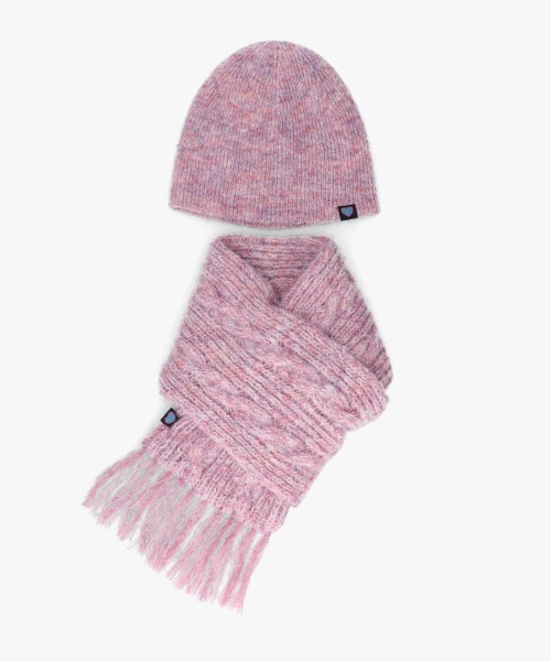 OVERRIDE（オーバーライド）の「KIDS EARTH FUND REC BEANIE&MUFFLER SG/ビーニー&マフラー / オーバーライド（ニットキャップ/ビーニー・レディース・ライトベージュ/ピンク/ダークグレー・57~59cm）」の19枚目の写真