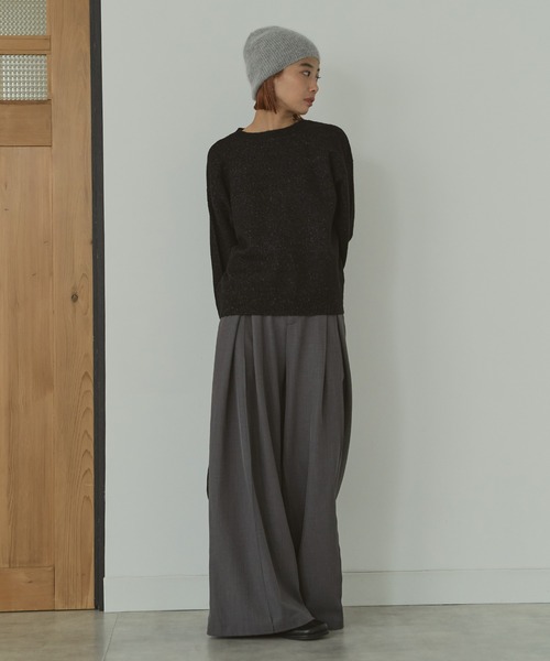 LIENCOEUR（リアンクール）の「ルーズニットプルオーバー（ニット/セーター・レディース・ブラック/ピンク/ブルー/オフホワイト/モカ/グリーン/ベージュ/ブラウン・FREE）」の20枚目の写真