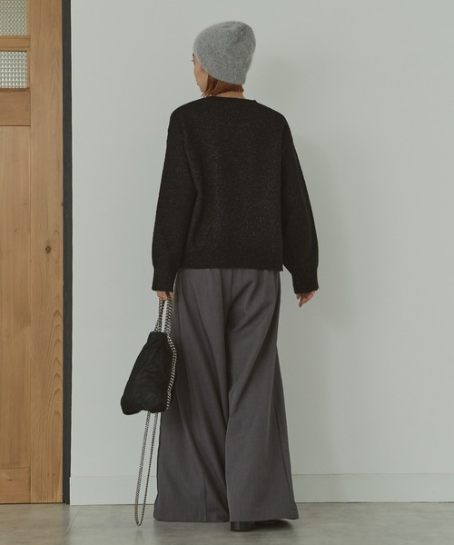 LIENCOEUR（リアンクール）の「ルーズニットプルオーバー（ニット/セーター・レディース・ブラック/ピンク/ブルー/オフホワイト/モカ/グリーン/ベージュ/ブラウン・FREE）」の19枚目の写真