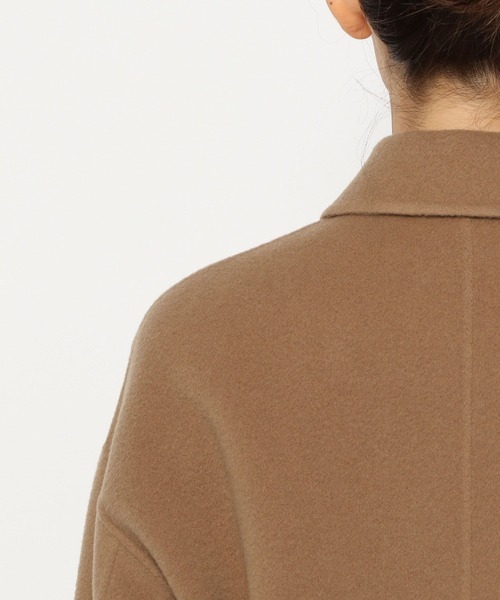 BABYLONE（バビロン）の「ショートリバーコート（ステンカラーコート・レディース・ネイビー/ブラウン系その他・フリー）」の19枚目の写真