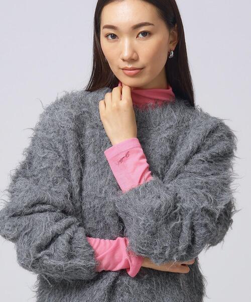 GALLEST（ギャレスト）の「ハイネックリブTシャツ（Tシャツ/カットソー・レディース・グレー系4/ブラック/アイボリー/ピンク系・38）」の10枚目の写真