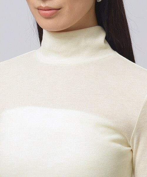 GALLEST（ギャレスト）の「ハイネックリブTシャツ（Tシャツ/カットソー・レディース・グレー系4/ブラック/アイボリー/ピンク系・38）」の22枚目の写真